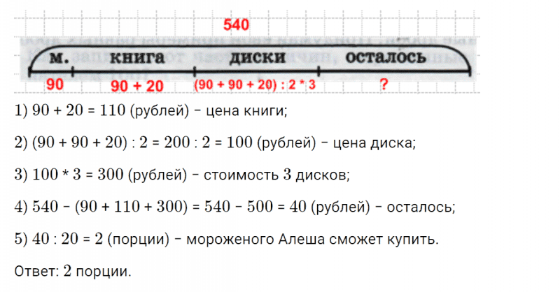 ГДЗ по математике 4 класс Петерсон задание 10 урок 28 часть 1
