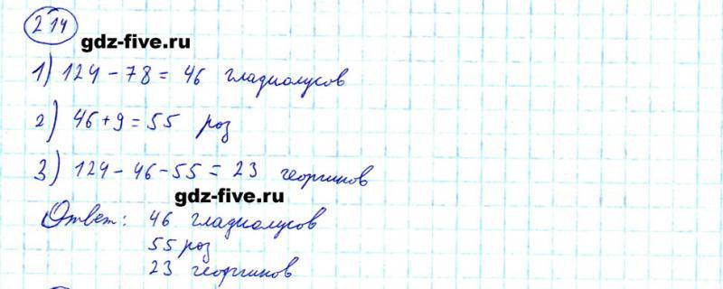 ГДЗ по математике 5 класс Мерзляк задание №214