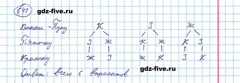 ГДЗ по математике 5 класс Мерзляк задание №647
