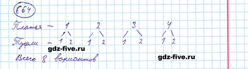 ГДЗ по математике 5 класс Мерзляк задание №664