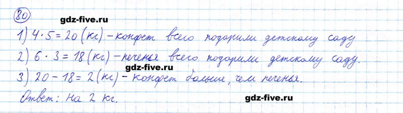 ГДЗ по математике 5 класс Мерзляк задание №80