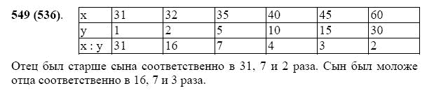 ГДЗ по математике 5 класс Виленкин, Жохов задание №549