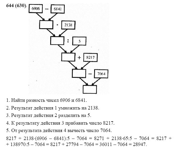 ГДЗ по математике 5 класс Виленкин, Жохов задание №644