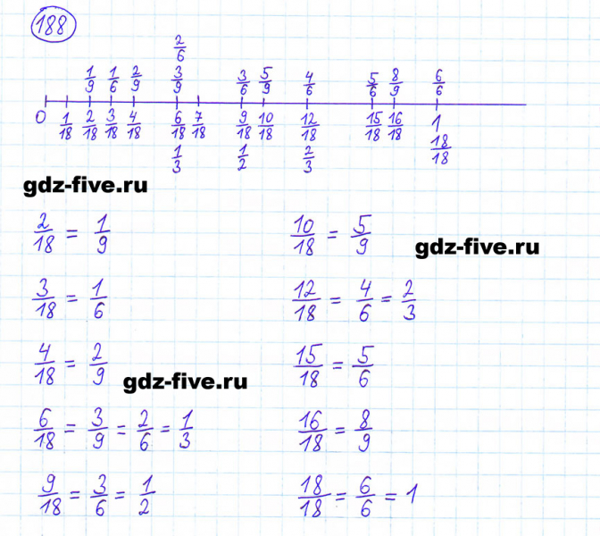 ГДЗ по математике 6 класс Мерзляк задание №188