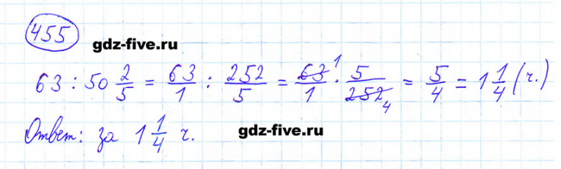 ГДЗ по математике 6 класс Мерзляк задание №455