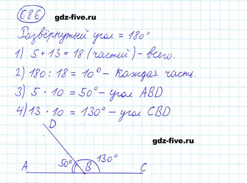 ГДЗ по математике 6 класс Мерзляк задание №686