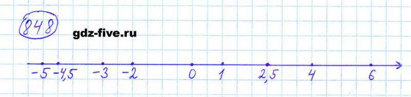 ГДЗ по математике 6 класс Мерзляк задание №848