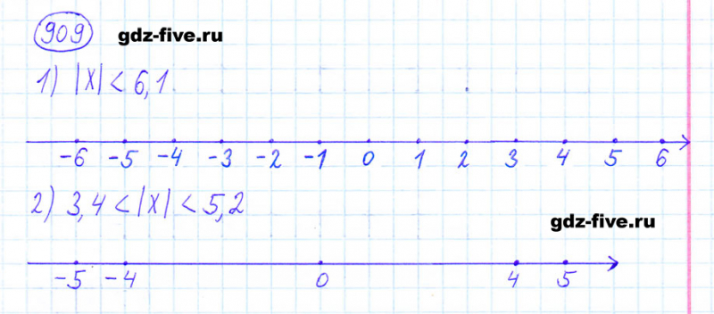 ГДЗ по математике 6 класс Мерзляк задание №909
