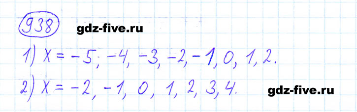 ГДЗ по математике 6 класс Мерзляк задание №938