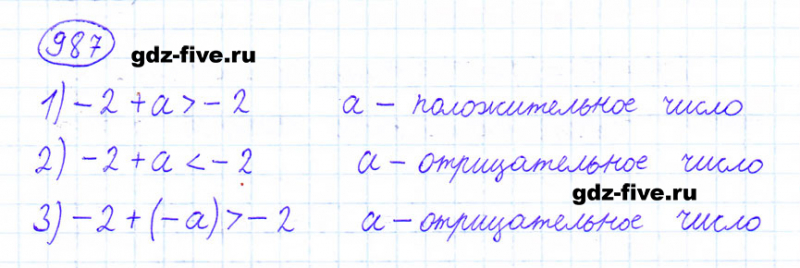 ГДЗ по математике 6 класс Мерзляк задание №987