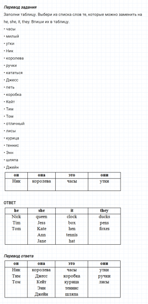 ГДЗ по английскому языку 2 класс Биболетова, Денисенко Рабочая тетрадь задание №4 lesson 48