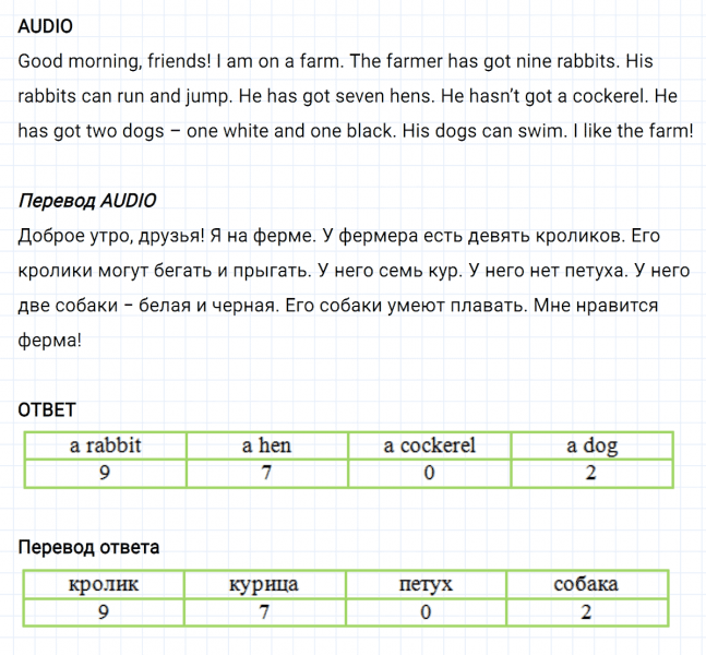 ГДЗ по английскому языку 2 класс Биболетова, Денисенко задание №1 lesson 25