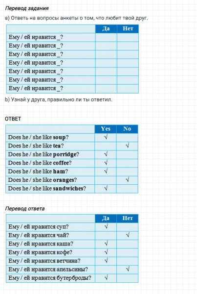 ГДЗ по английскому языку 3 класс Биболетова, Денисенко задание №6 lesson 9
