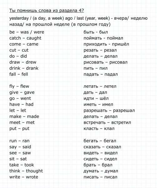 ГДЗ по английскому языку 4 класс Биболетова, Денисенко Do you remember the words from Unit 4