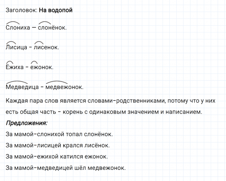 ГДЗ по русскому языку 2 класс Климанова, Бабушкина часть 2 упражнение №61