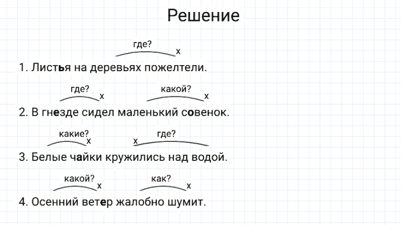 ГДЗ по русскому языку 3 класс Канакина, Горецкий часть 1 упражнение №45