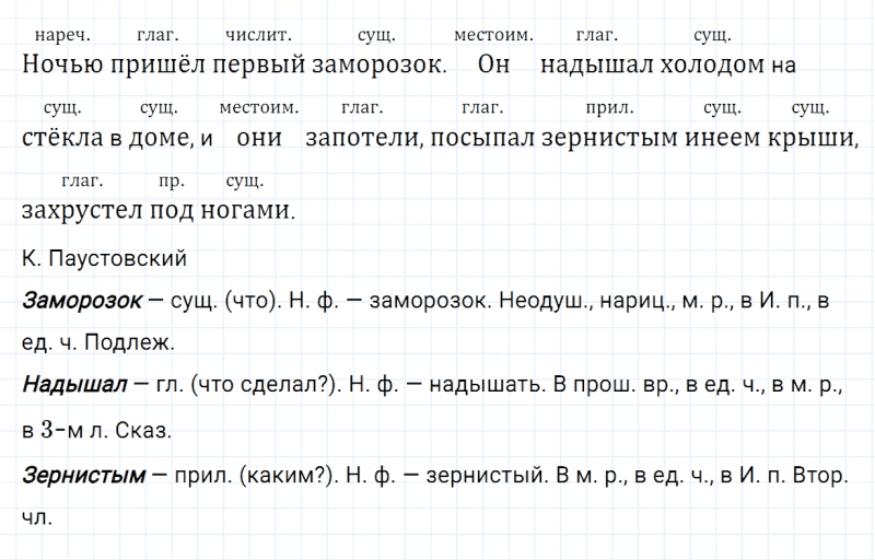 ГДЗ по русскому языку 4 класс Канакина, Горецкий часть 1 проверь себя страница 78 упражнение №5