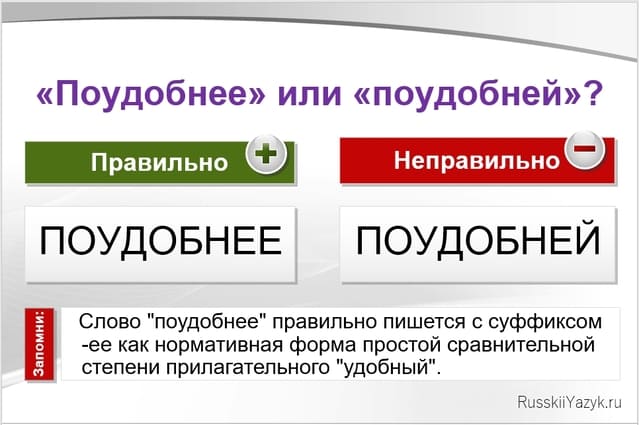 «Поудобнее» или «поудобней», как правильно?