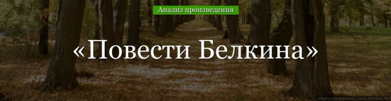 &laquo;Повести Белкина&raquo; анализ произведения Пушкина &ndash; история создания, чему учит, тема, план рассказа