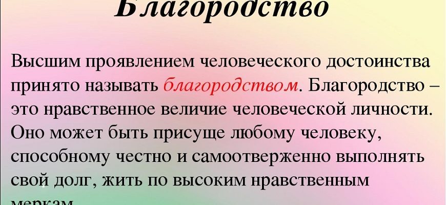 Сочинение Какой поступок можно назвать благородным