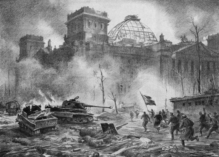 Битва за Берлин (1945) &mdash; наступательная операция за освобождение и капитуляция Германии