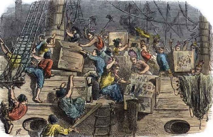 Бостонское чаепитие 1773 года в истории кратко