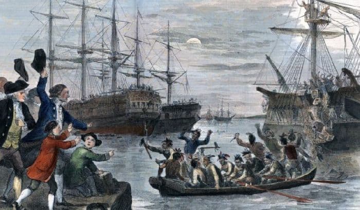 Бостонское чаепитие 1773 года в истории кратко
