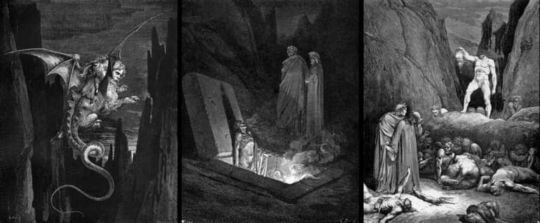 &laquo;Божественная комедия&raquo; &mdash; краткое содержание произведения Данте Алигьери