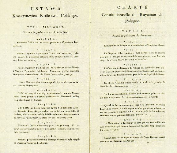 Дарование конституции Царству Польскому в 1815 году &ndash; принятие, причины ликвидации, значение кратко в таблице
