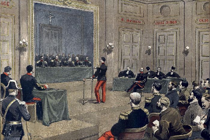 Дело Дрейфуса во Франции 1899, политический судебный процесс кратко