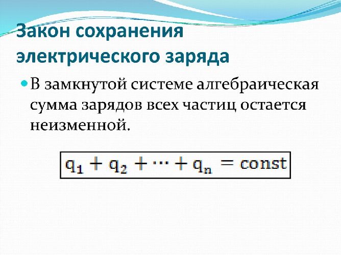 Электростатика – формулы, основные понятия