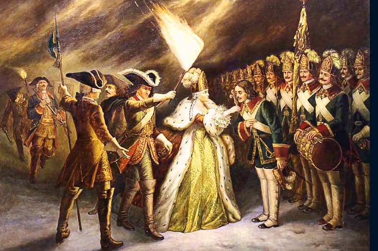 Эпоха дворцовых переворотов 1725 — 1762 — общая характеристика периода в истории России