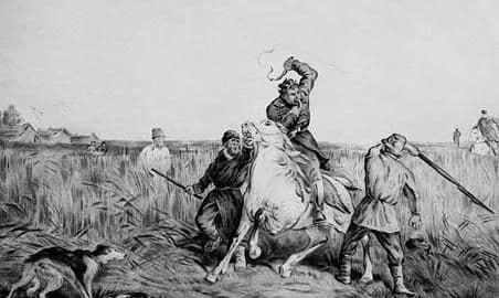 Феодал и зависимые крестьяне – денежный сбор при уходе, вечное право