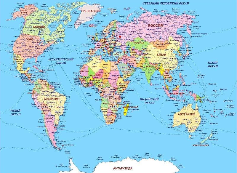 Географическое положение Африки &ndash; план описания относительно других материков