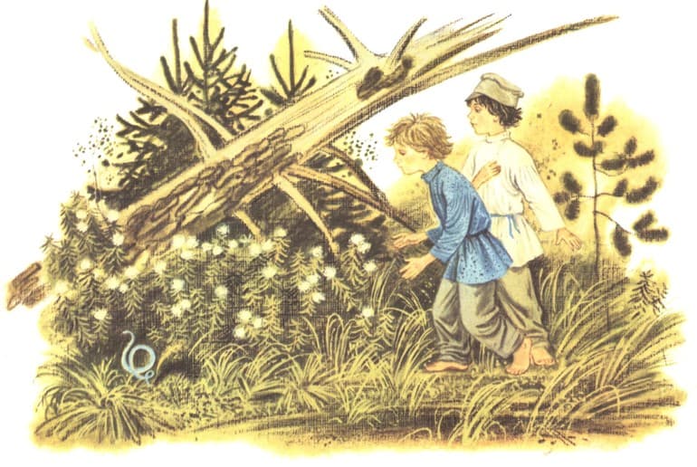 &laquo;Голубая змейка&raquo; &mdash; краткое содержание сказа П.П. Бажова