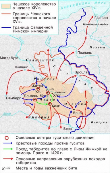 Гуситское движение в Чехии (1419-1434) — причины, ход событий и итоги