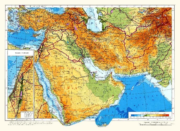 Юго-Западная Азия &ndash; география стран, население