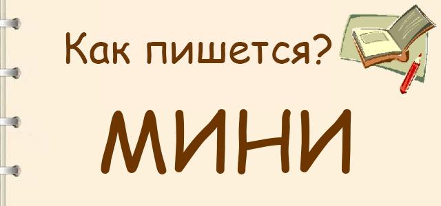 Как правильно писать: мини или минни