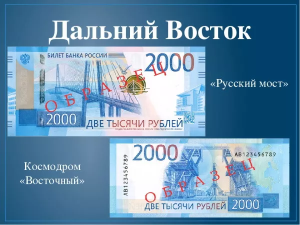 Какие города изображены на российских рублях?