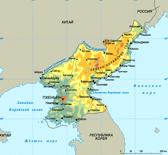 КНДР — экономико-географическое положение, общая характеристика страны