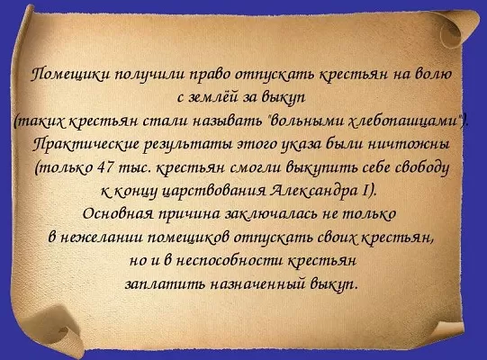 Либеральные реформы Александра 1 &mdash; характеристика, значение, причины свертывания