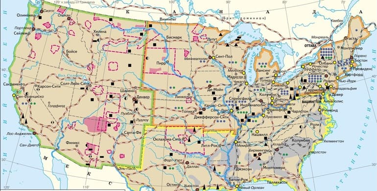 Минеральные ресурсы Америки &mdash; виды, запасы и размещение