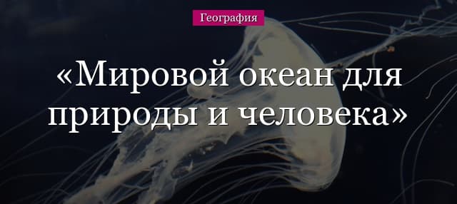 Мировой океан – значение для людей и природы, роль и значение в жизни