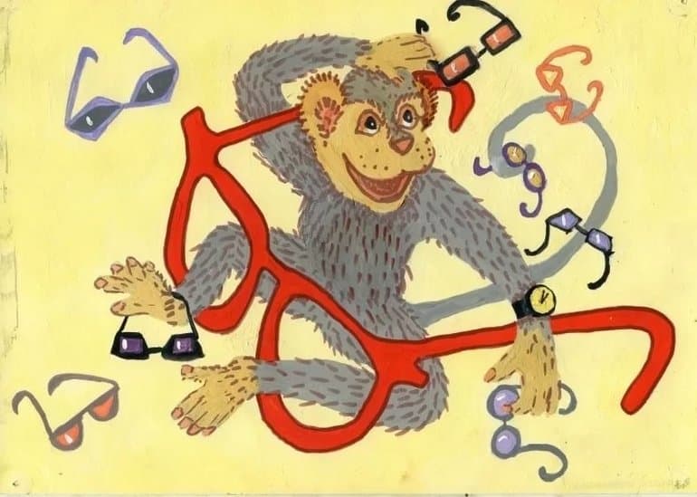 «Обезьяна и очки» — анализ и мораль басни И.А. Крылова