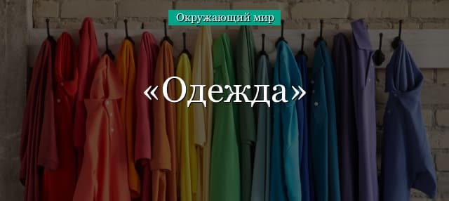Одежда (окружающий мир)