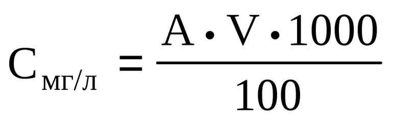 Определение молярной концентрации и формулы для её расчёта
