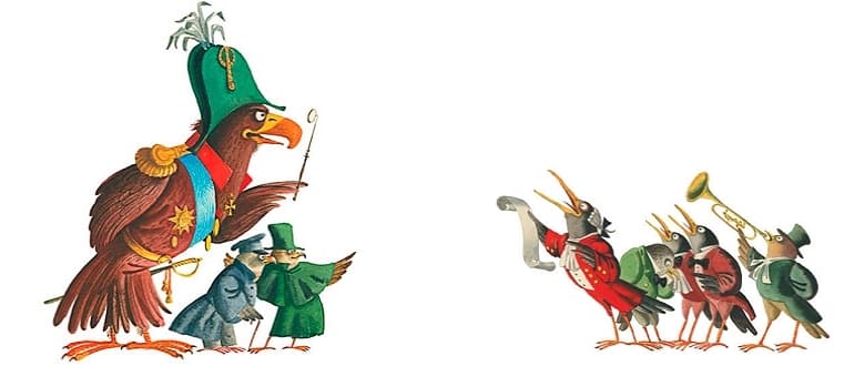 «Орел-меценат» — краткое содержание сказки М.Е. Салтыкова-Щедрина