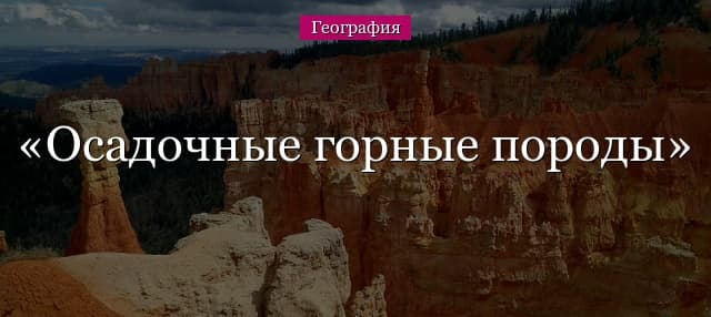 Осадочные горные породы – примеры, классификация, что относится