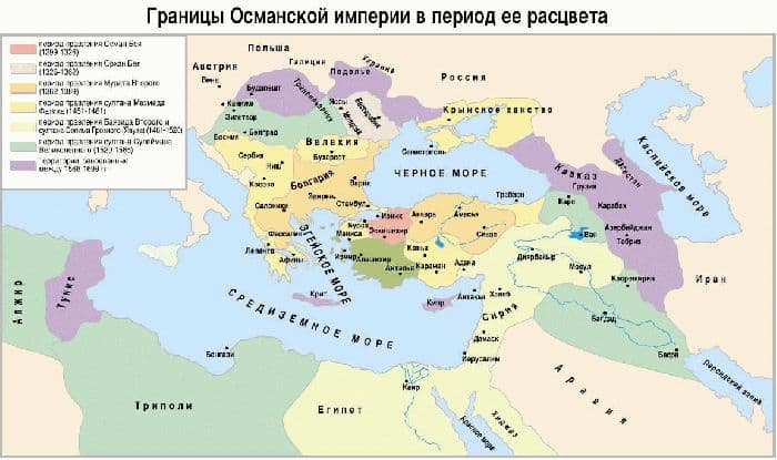 Османская империя &ndash; султаны и роль положения правителей, падение империи (история 6 класс)