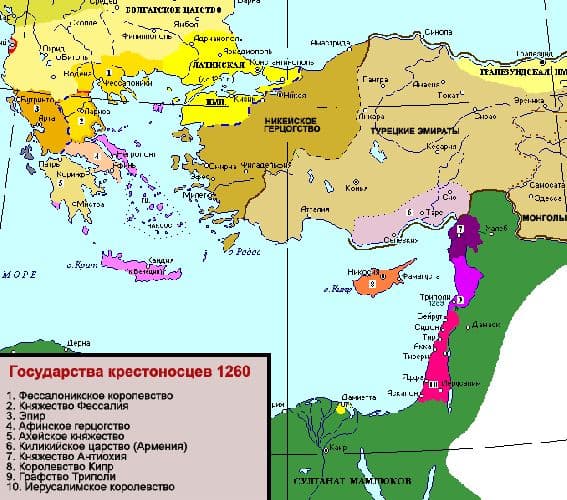 Первый крестовый поход &ndash; участники, цели и результаты кратко (история, 6 класс)